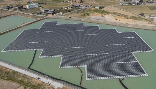 全球最大规模的1.7MW水上百万光伏电站，京瓷等在兵库县加东市启动